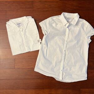 🎉 White Button Uniform Shirt